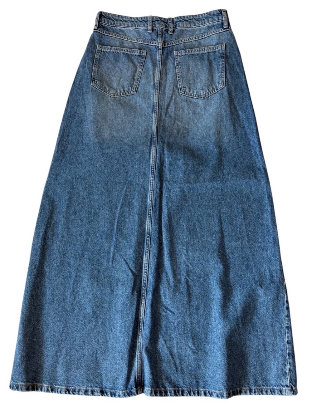 New‼️ Free People 🔥 We The Free Come As You Are Denim Maxi Skirt NWOT - Picture 7 of 11